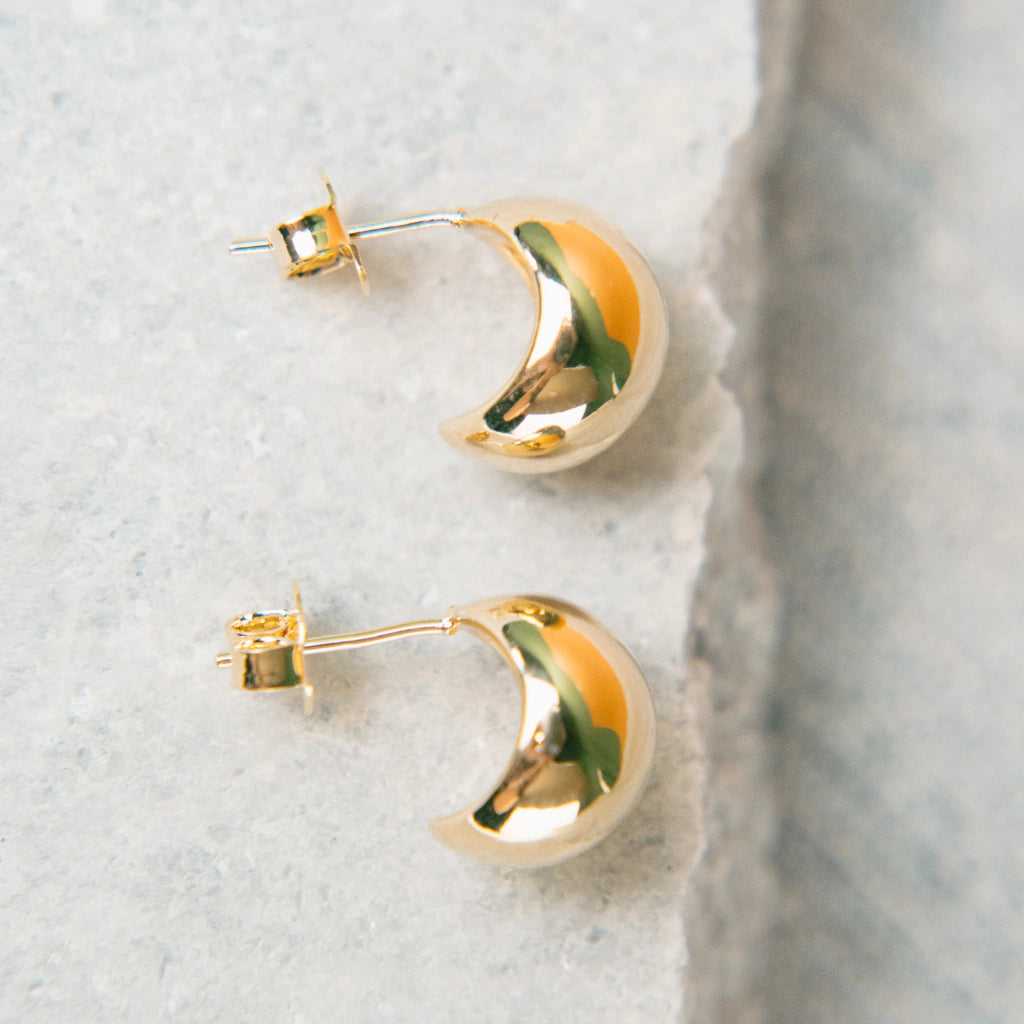 Ball Hoop Earrings