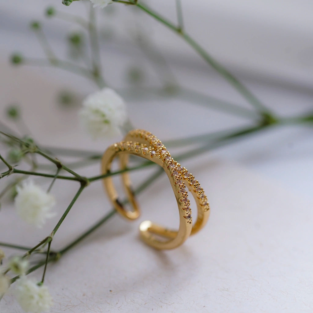 Serena Double Hoop Ring