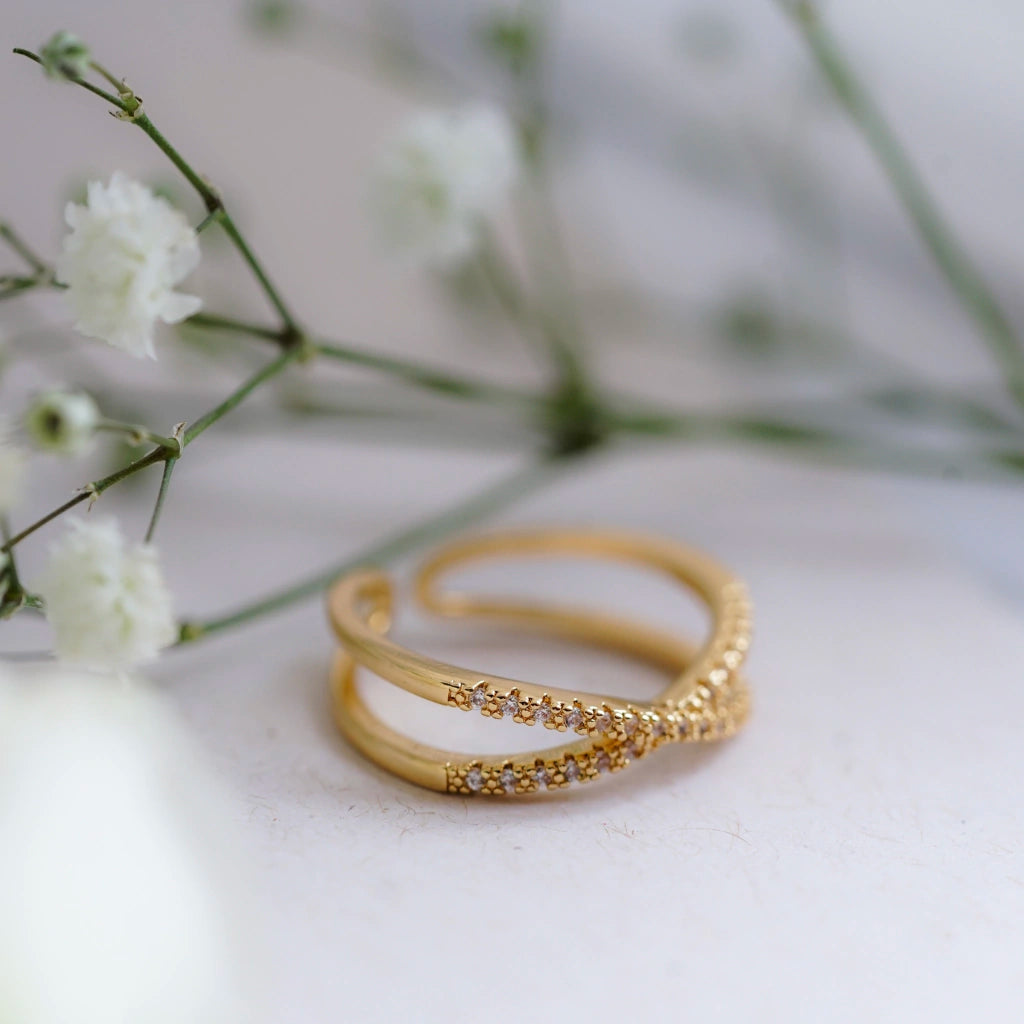 Serena Double Hoop Ring